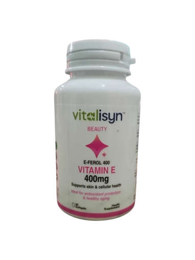 Picture of Vitalisyn E-Ferol 400mg Softgels 30x1s Vitamin E
